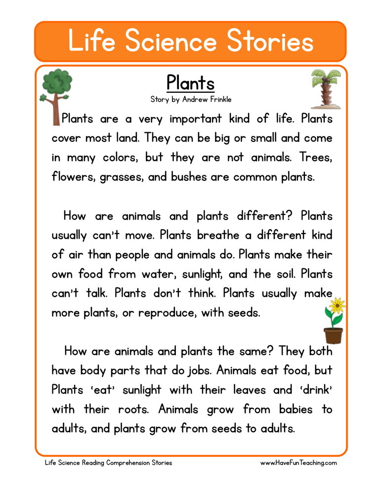 science-reading-comprehension-worksheets