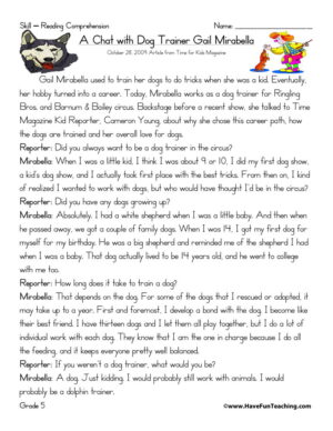 A Chat With The Dog Trainer Gail Mirabella