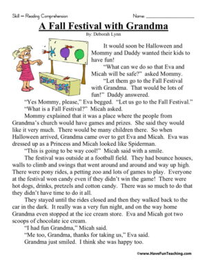 A Fall Festival With Grandma