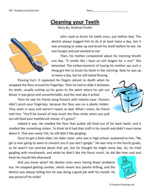 Cleaning your Teeth