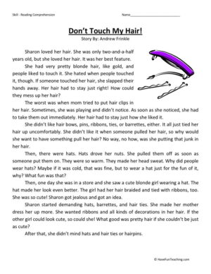 Don't Touch My Hair!