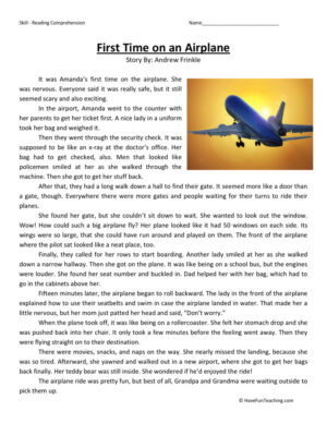 First Time on an Airplane