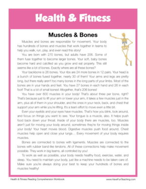 Muscles and Bones