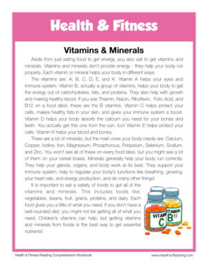 Vitamins & Minerals