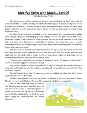 Meerfus Fights with Magic... Sort Of