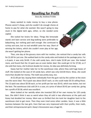 Reselling for Profit