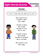 Preschool Reading Comprehension Worksheets