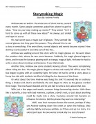 Reading Comprehension Worksheet - Storymaking Magic