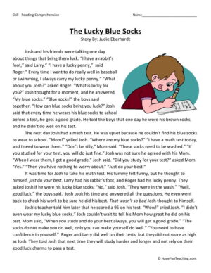 The Lucky Blue Socks