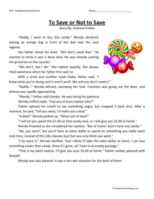 To Save or Not to Save