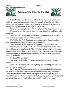 Trisha and the Stick-In-The-Mud